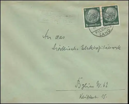 Landpost Selchowhammer über Deutsch Filehne, Brief DEUTSCH FILEHNE LAND 1937
