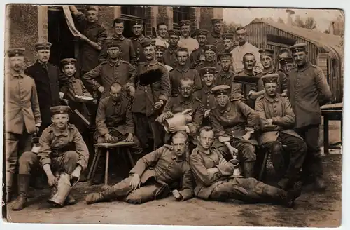 Gruppe  Soldaten 04 / Original Fotokarte / Weltkrieg 1 ?