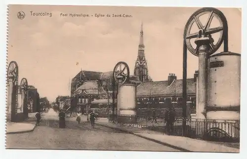 Tourcoing Pont Hydraulique. - Eglise du Sacre - Coeur.