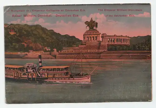 Kaiser Wilhelm-Denkmal. Deutsches Eck.