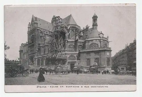 Paris Eglise St. Eustache Rue Montmartre.