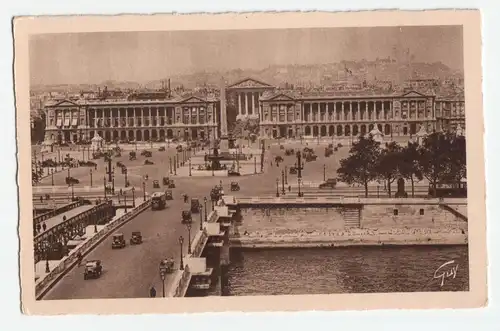 Notre Beau Paris. Pont et Place de la Concorde. Bridge and Place of Concorde.