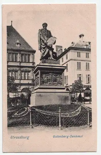 Strassburg. Gutenberg-Denkmal