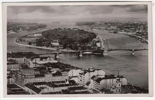 Budapest. Aussicht auf die Margareteninsel.