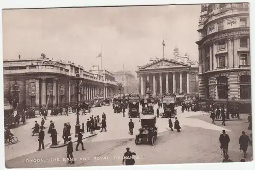 London.-The Bank and Royal Exchange.