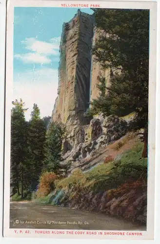 Towers Along The Cody Road in Shoshone Canyon.