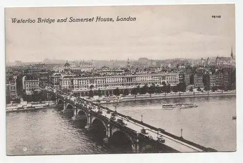 Waterloo Bridge and Somerset House, London.