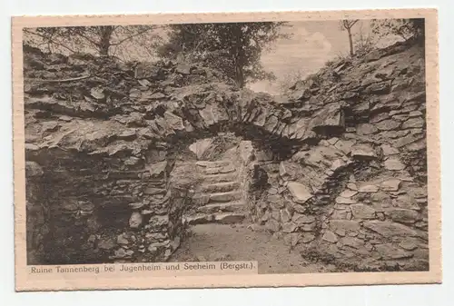 Ruine Tannenberg bei Jugenheim und Seeheim.