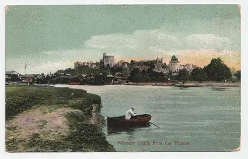 Windsor Castle from the Thames. jahr 1912