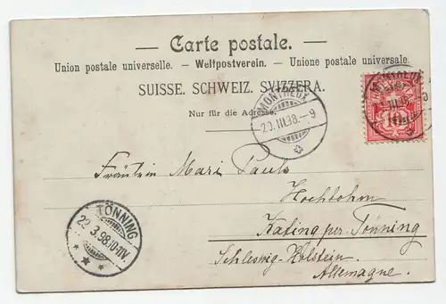 Suisse. Montreux. jahr 1898