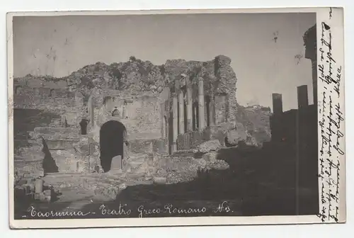 Taormina - Teatro Greco Romano. jahr 1906