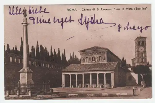 ROMA - Chiesa di S. Lorenzo fuori le mura (Basilica). jahr 1915
