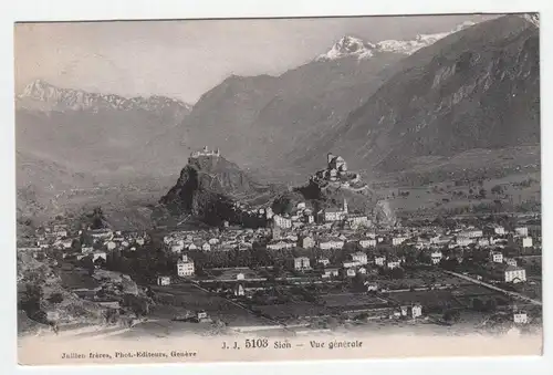 Sion - Vue generale. jahr 1908