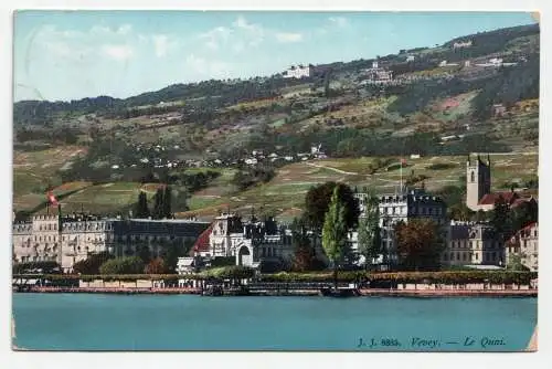 Vevey. - Le Quai. jahr 1912.