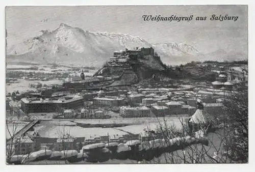 Weihnachtsgruß aus Salzburg. jahr 1918.