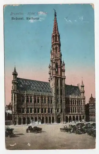 Brüssel. Rathaus. jahr 1915