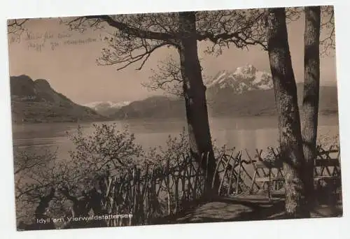 Idyll am Vierwaldstättersee. jahr 1929