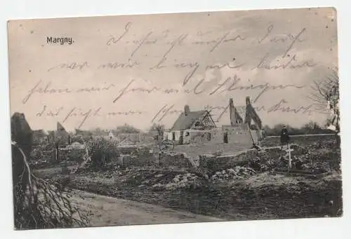 Margny. Kriegsschäden