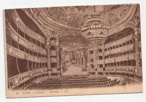 Paris. L Opera. Interieur. jahr 1908.