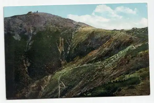 Das Riesengebirge im Sommer. Der Weg durch den Melzergrund nach der Schneekoppe