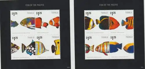 Tuvalu: Fische -  2 Kleinbogen