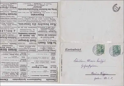 Affaire entière SELTENER Carnet de Dresde 1916, Germania