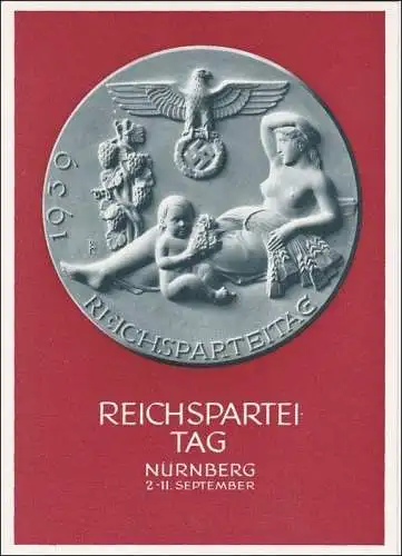 Tout ce qui est en jeu: Proganda Carte pour la Journée du Parti Reich 1939