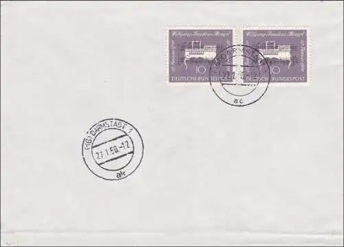 FDC Darmstadt 1956. .