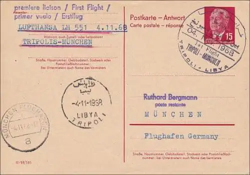 RDA: 1968: Réponse Toute l'affaire de Libye à Munich