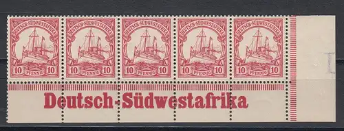 DSWA: MINr. 13 Randinschrift I, **