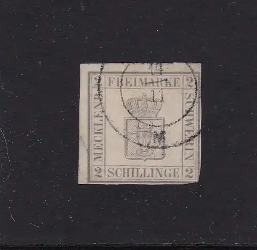 Mecklembourg-Schwerin 1867: MiNr. 6b, cacheté