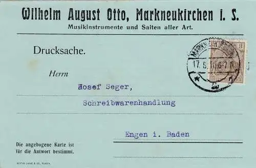 Markneukirchen - Musikinstrumente und Saiten, 1916