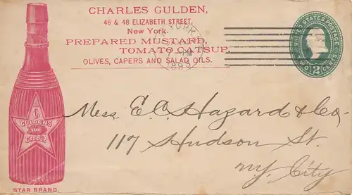 États-Unis: Charles Florin: Ney York: Mustard/Senf, Tomato Catsup 1893 - Olives, Capers