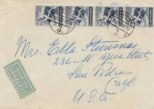 Danemark: 1917: Lettre de Copenhague aux États-Unis