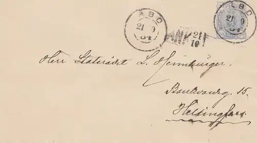 Finlande: 1904: Lettre /Affaire général U24 d'Abo à Helsinki