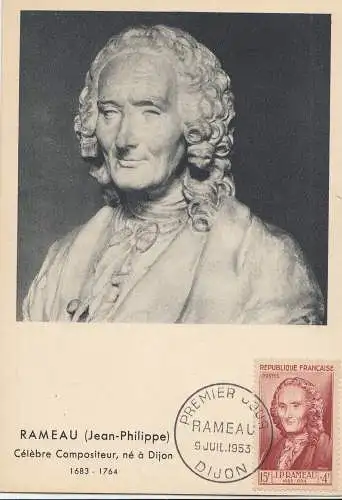 France: 1953 Premier Jour Rameau Dijon