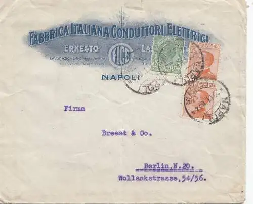 Italie: 1926: Napoli Conduttori Elettrici à Berlin