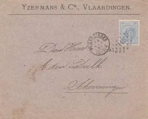Niederlande: 1891: Vlaardingen nach Scheverningen