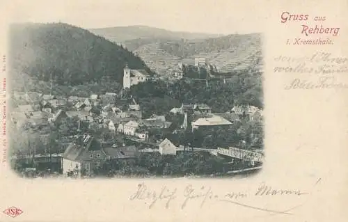 Autriche: 1903: Carte de vue Rehberg