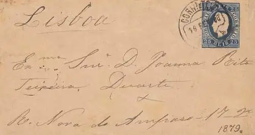 Portugal: 1888: Lettre à Lisboa.