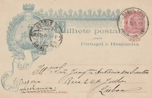 Portugal: 1898: Tout ce qui est arrivé à Lisboa