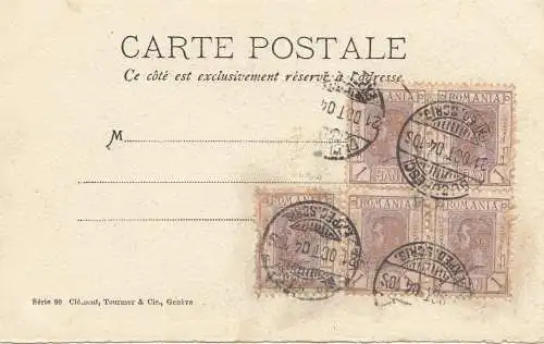 Roumanie: 1904: Carte visuelle.....