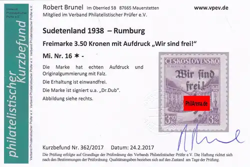 Sudetenland: Rumburg, Minn. 13a, 16, 19, 50, *