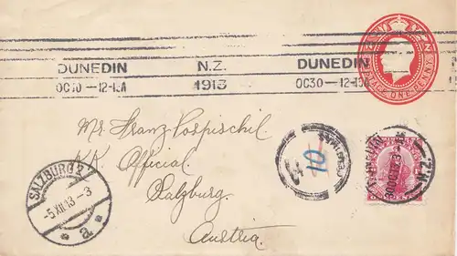 Australia 1913: Dunedin to Salzburg/Austria