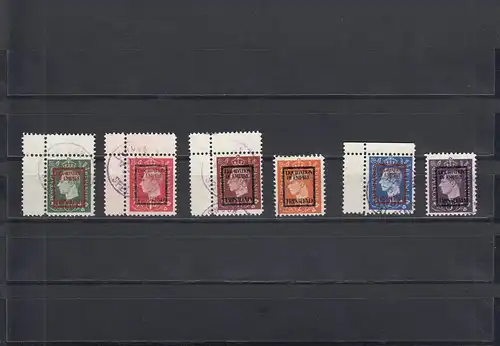 Kriegspropagandafälschungen: MiNr. 9-14, IVe, gestempelt, Trinidad