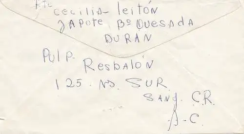 Costa Rica: 1970: Aero San Jose to USA