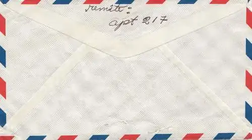 Costa Rica: 1966: San Jose air mail to Chicago