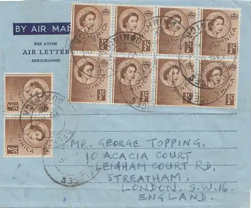 Dominika: 1959: Air Mail to London