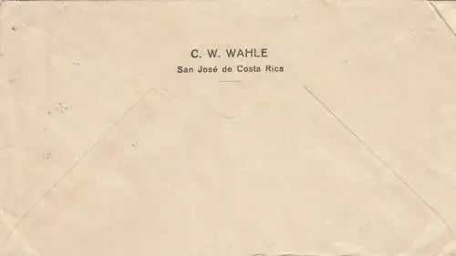 1929 San José des Costa Rica to Alststaetten/Switzerland