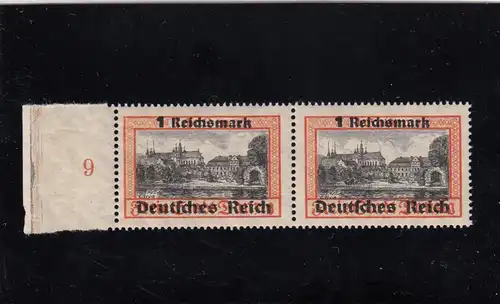Deutsches Reich: MiNr. 728 und 728 xI, postfrisch im waagr. Paar